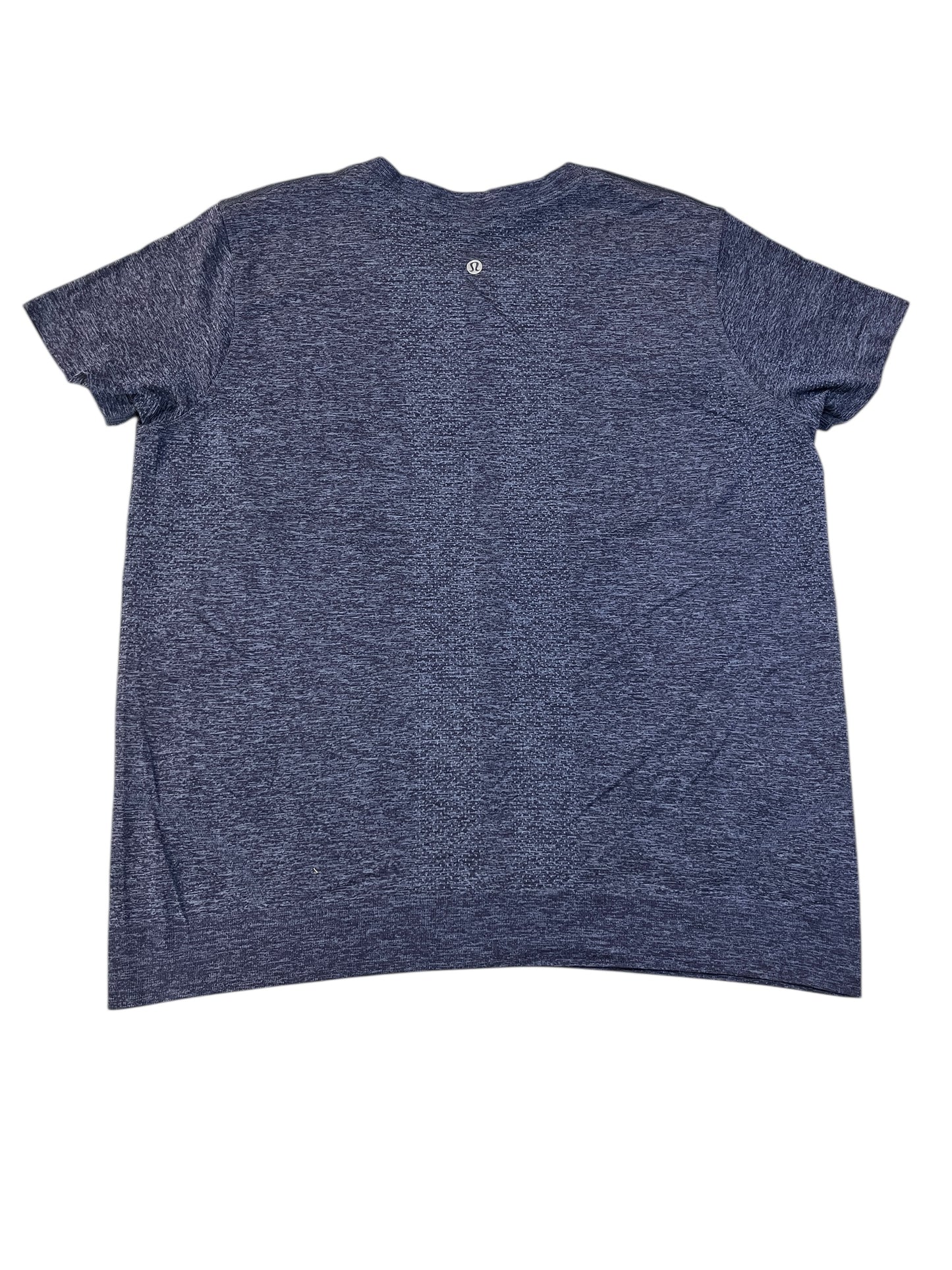 Athletic Top Ss By Lululemon In Blue, Size:L