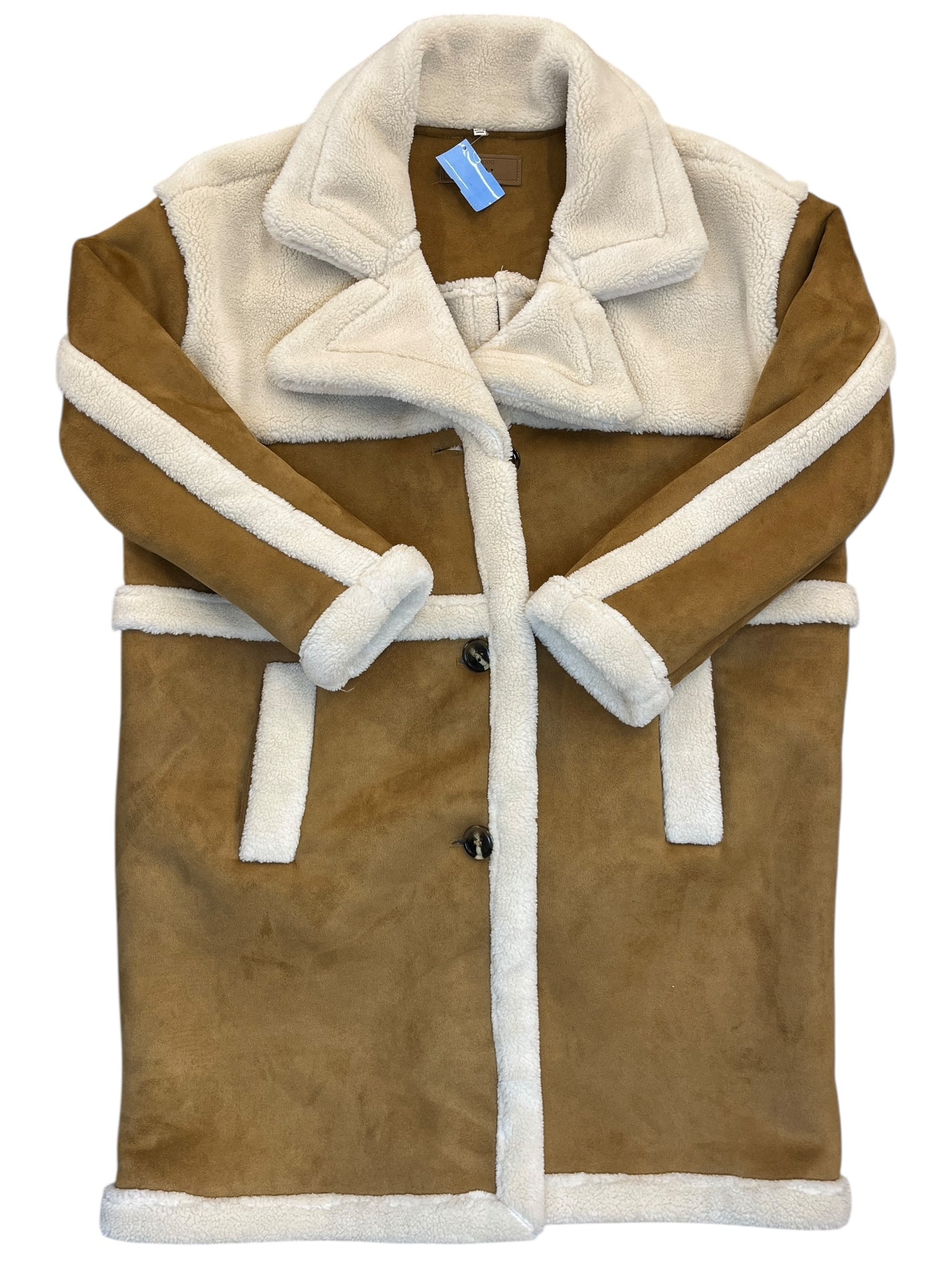 Jacket Faux Fur & Sherpa By Blanknyc In Tan, Size:S