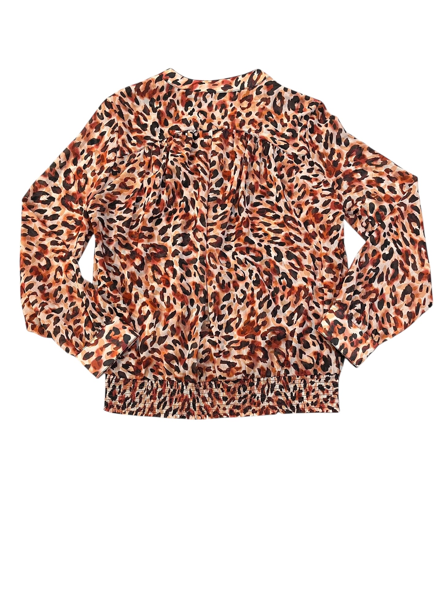 Blouse Ls By Liverpool In Animal Print, Size:Xs