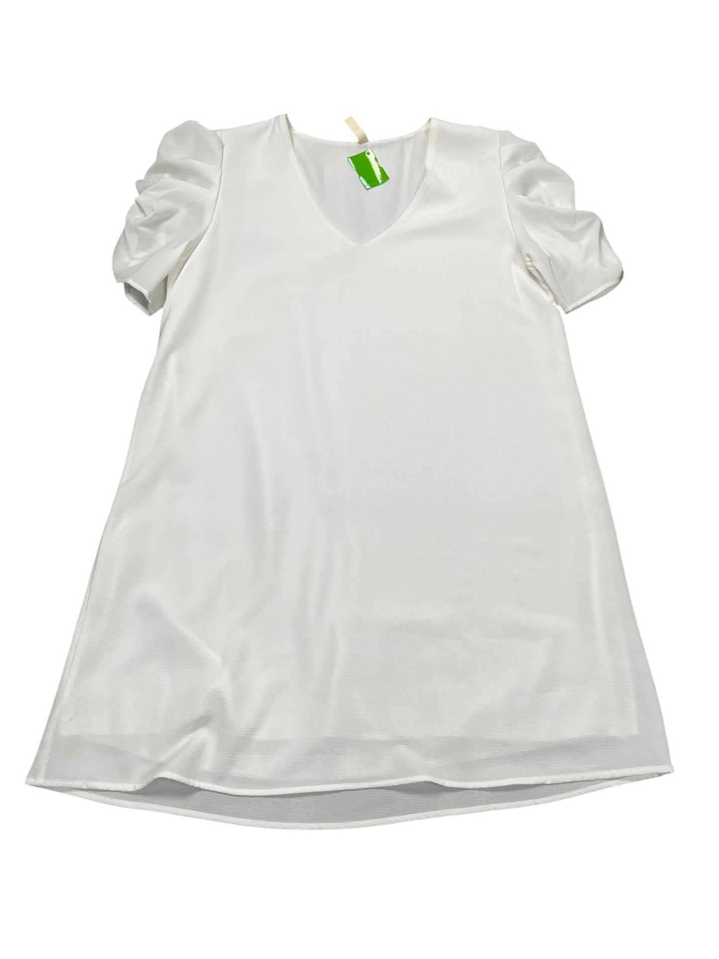 Dress Casual Short By Tyche In White, Size:M