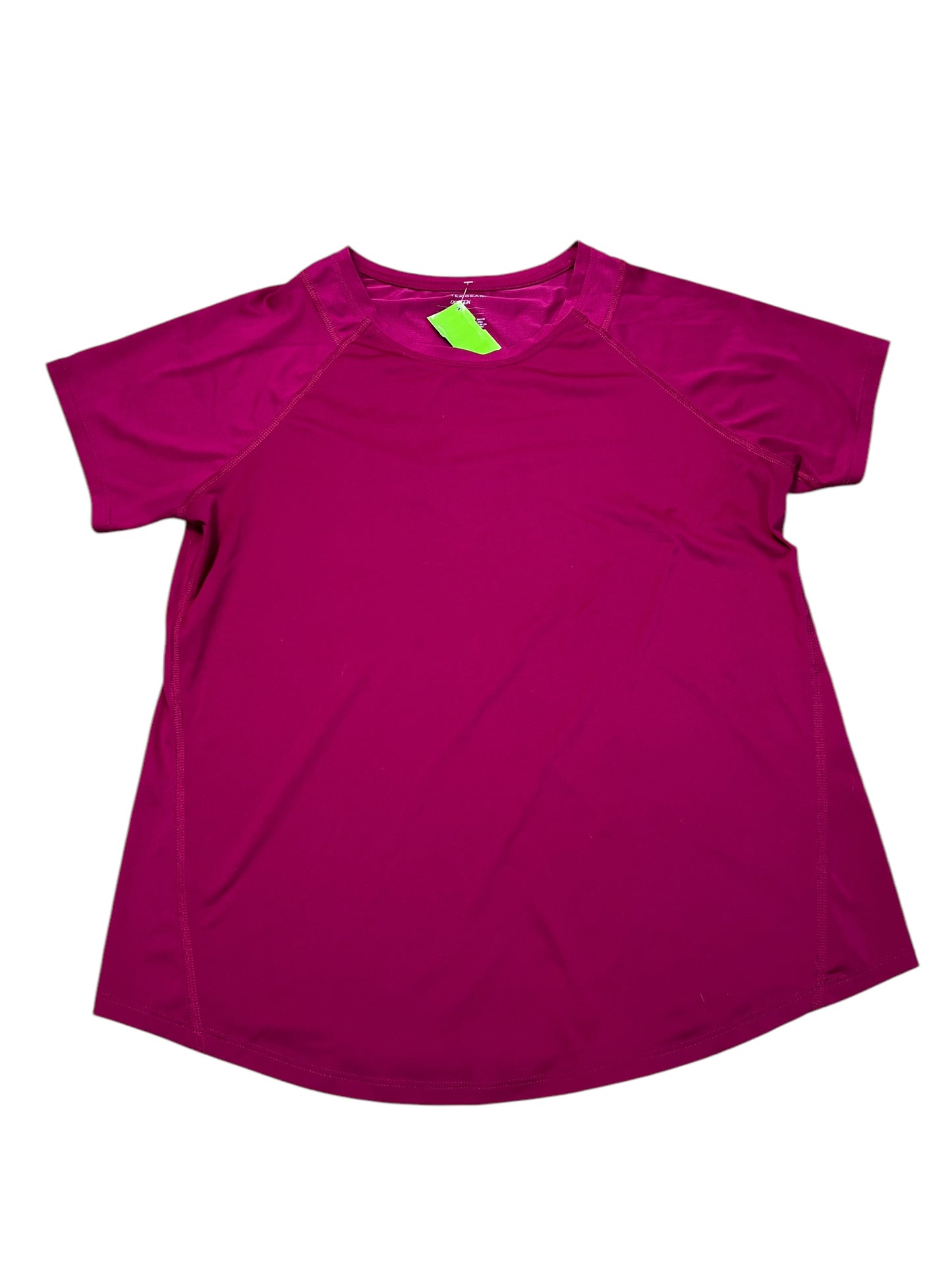 Athletic Top Ss By Tek Gear In Pink, Size:L