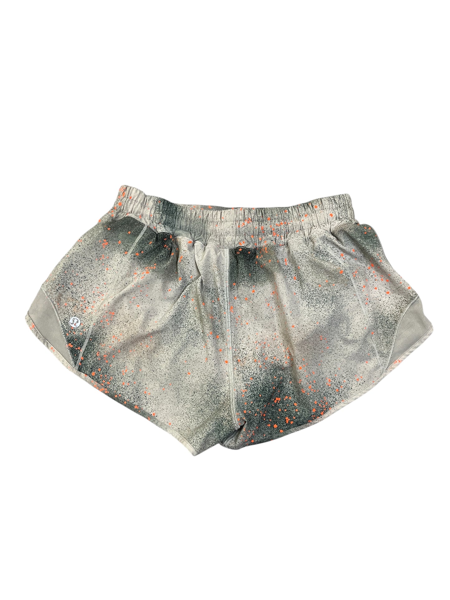 Athletic Shorts By Lululemon In Green & Grey, Size:S