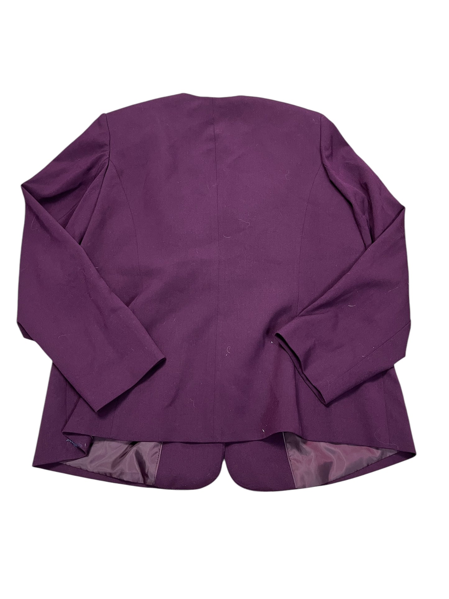 Blazer By Calvin Klein In Purple, Size:Xl