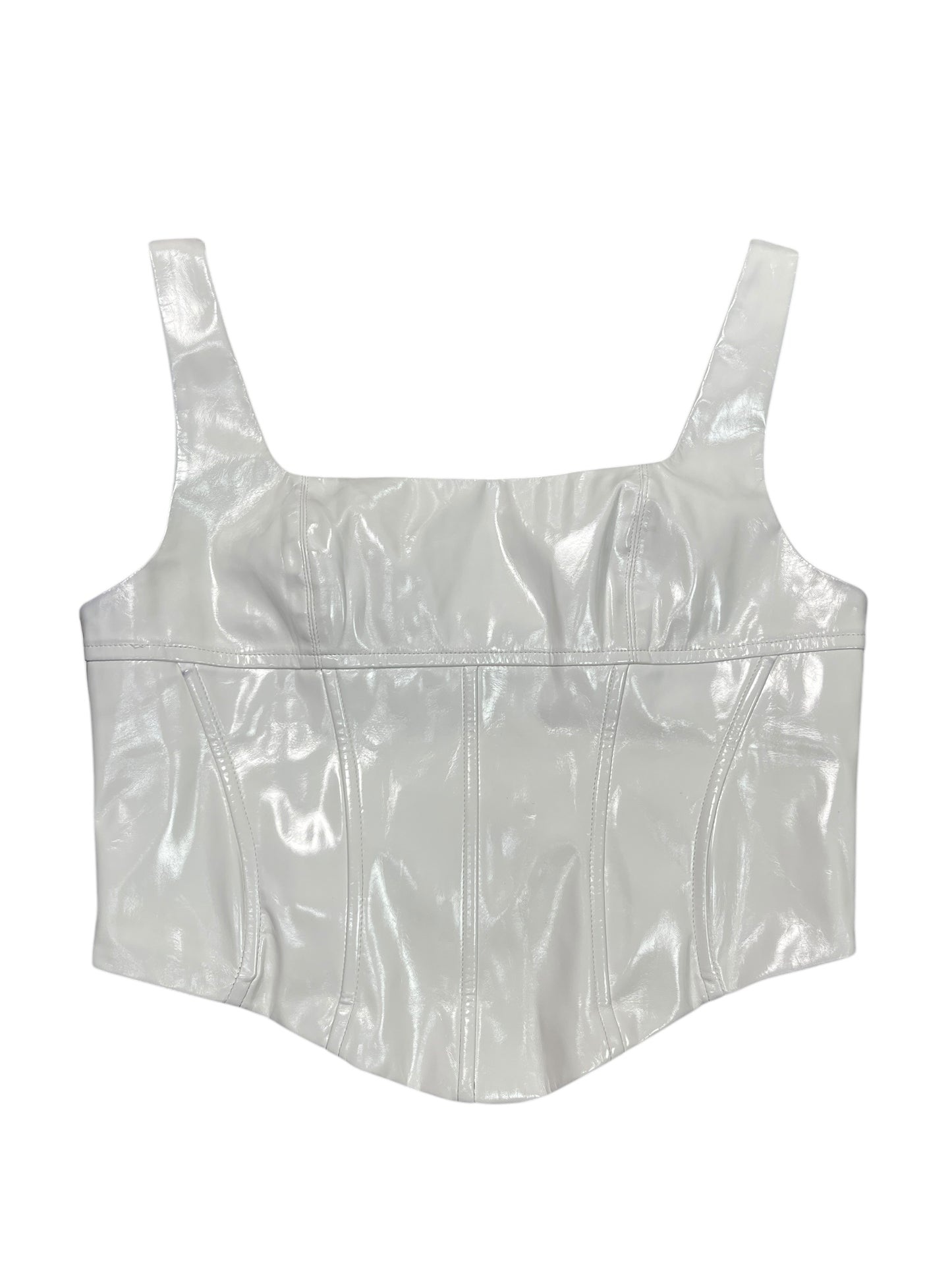 Top Sleeveless By SALTY In White, Size:M