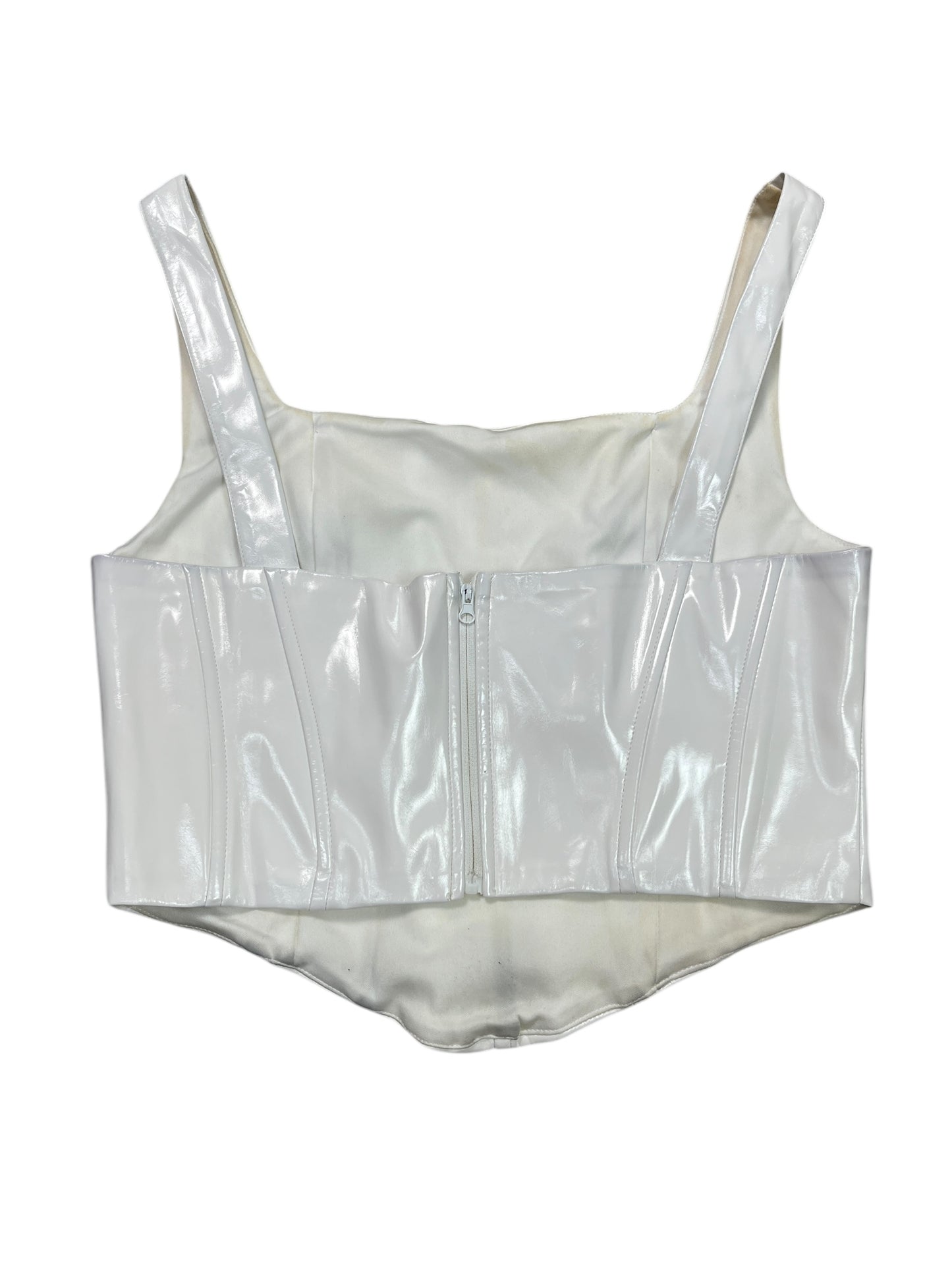 Top Sleeveless By SALTY In White, Size:M
