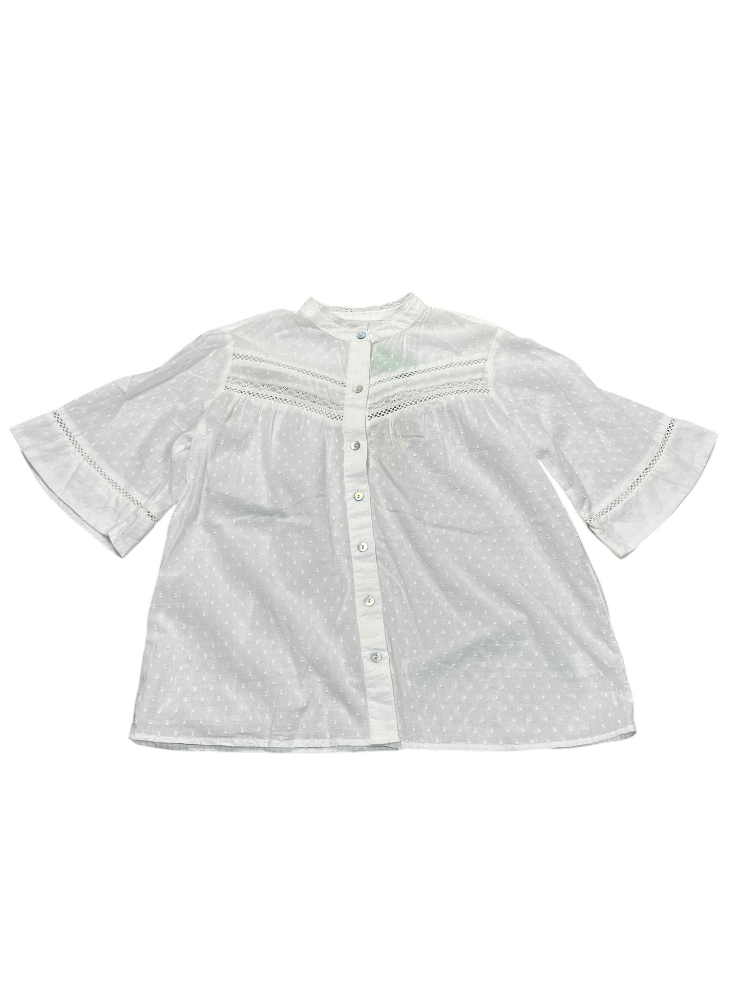 Blouse Ss By Faherty In White, Size:Xs