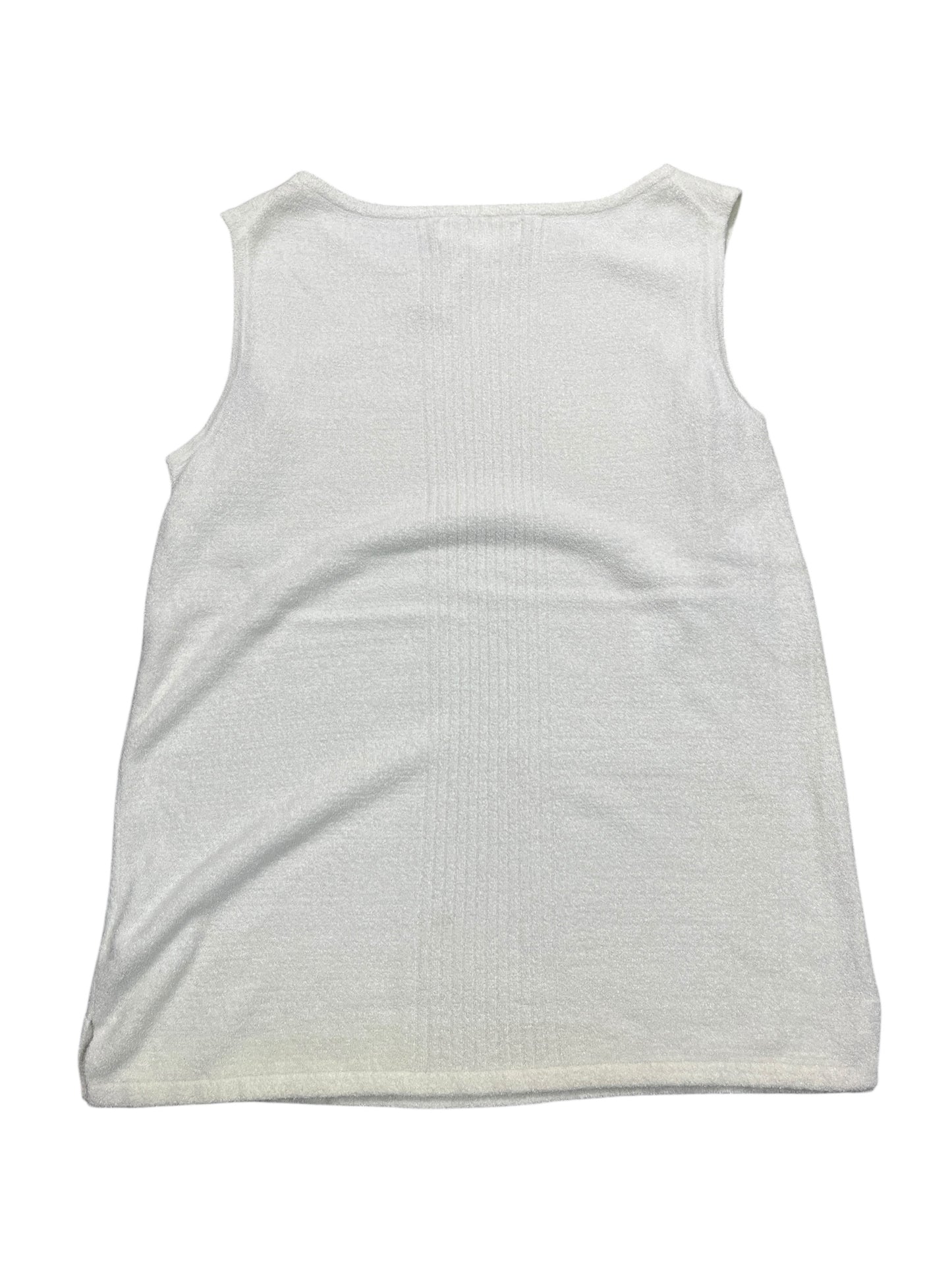 Top Sleeveless By Barefoot Dreams In White, Size:Xs