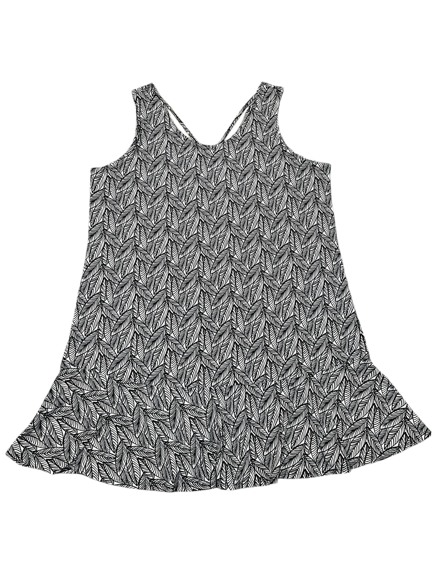 Dress Casual Short By IN EXTENSO In Black & White, Size:Xxl