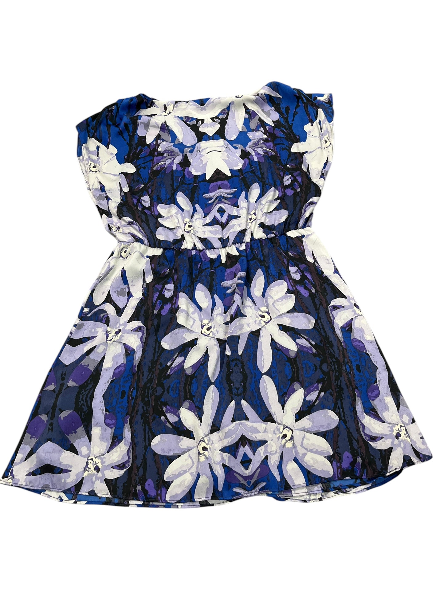 Dress Casual Short By Joe Fresh In Blue & Purple, Size:L