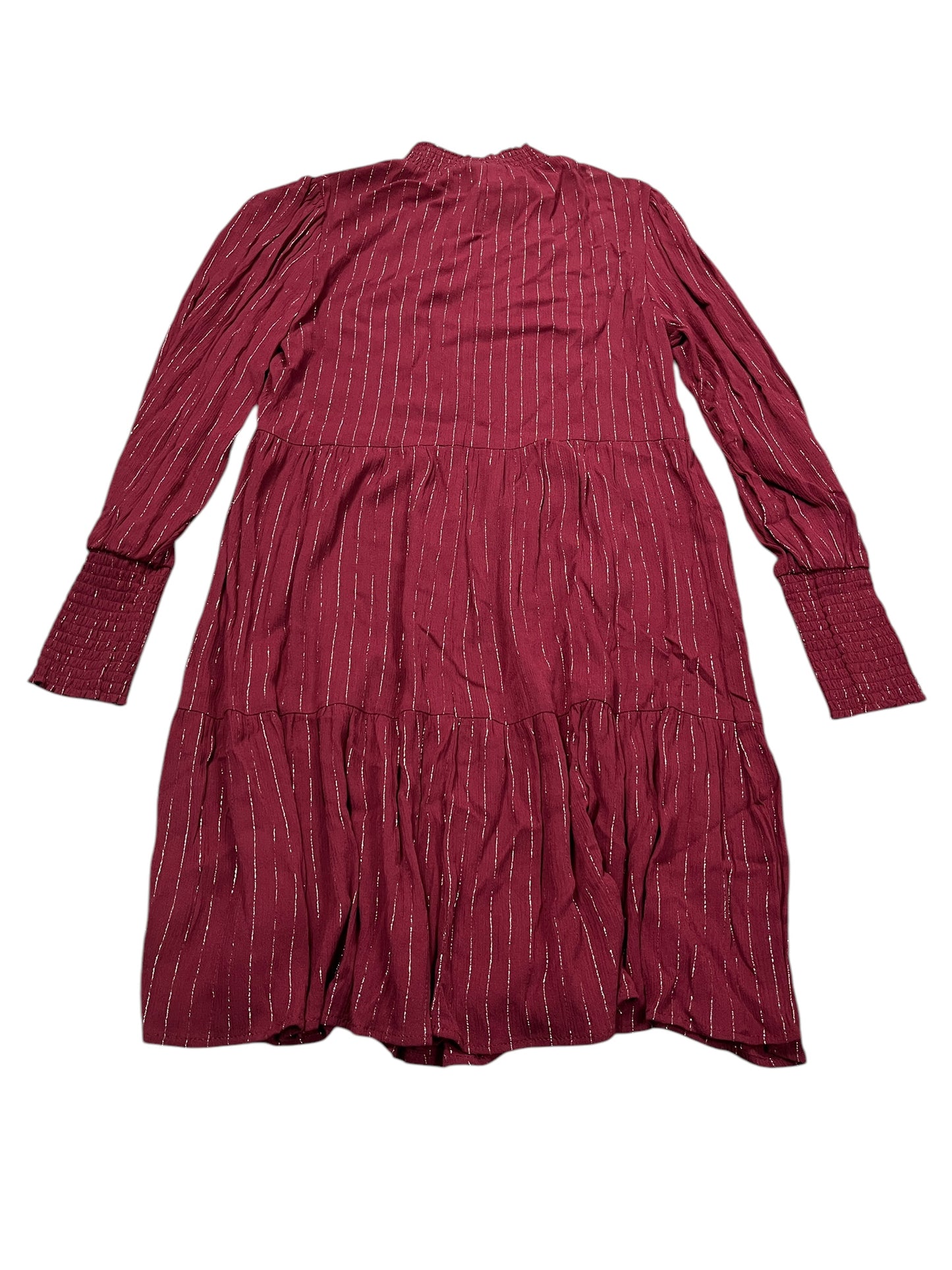 Dress Casual Midi By Knox Rose In Maroon, Size:S