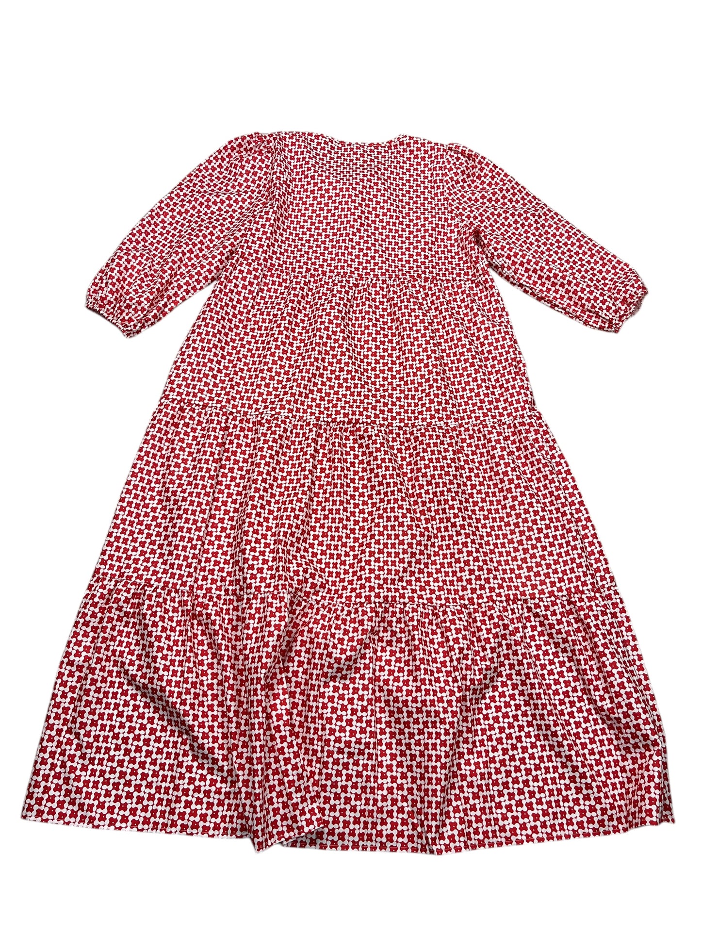 Dress Casual Maxi By Clothes Mentor In Red & White, Size:L