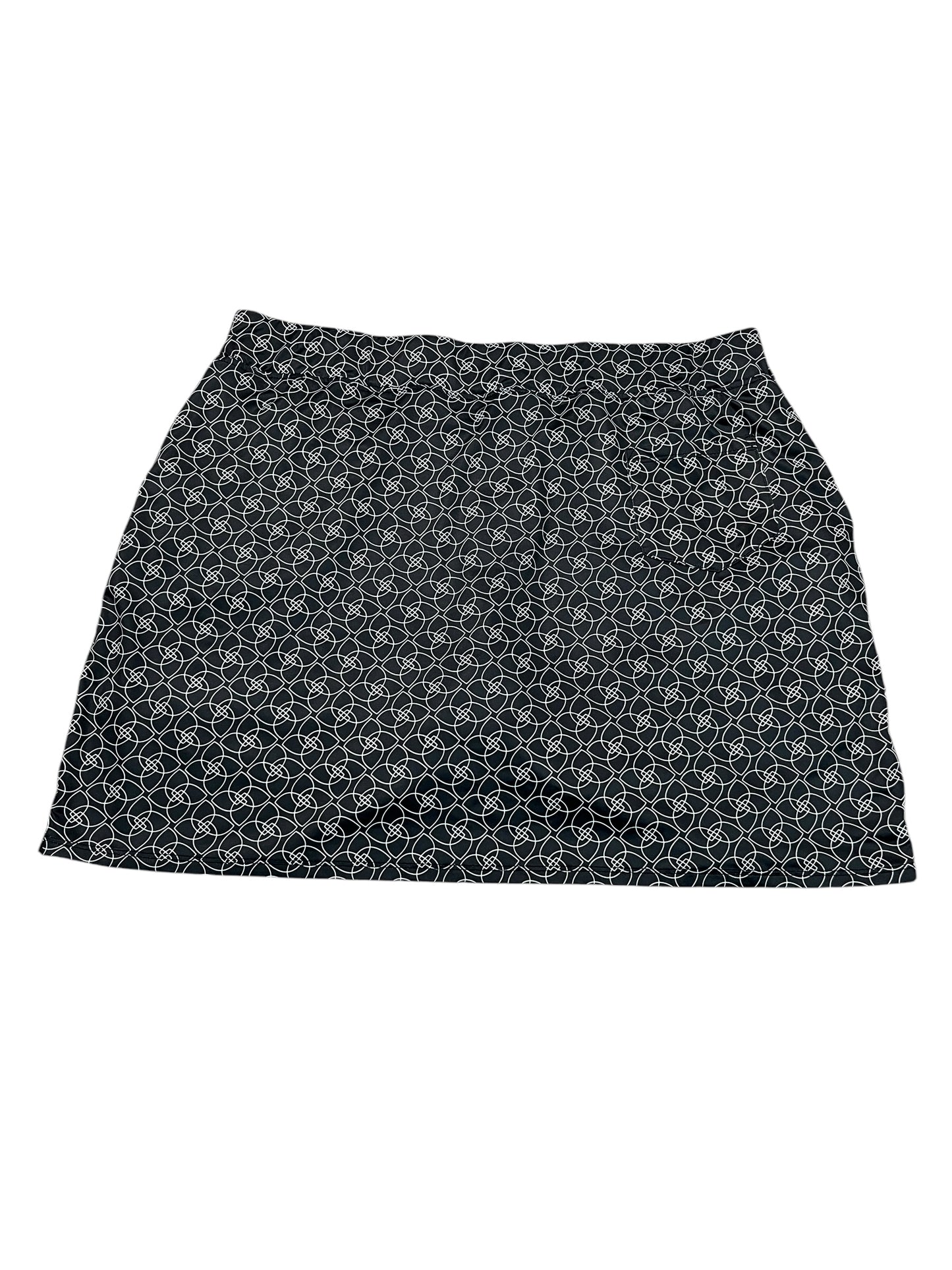 Athletic Skort By COURT HALEY In Black, Size:Xl