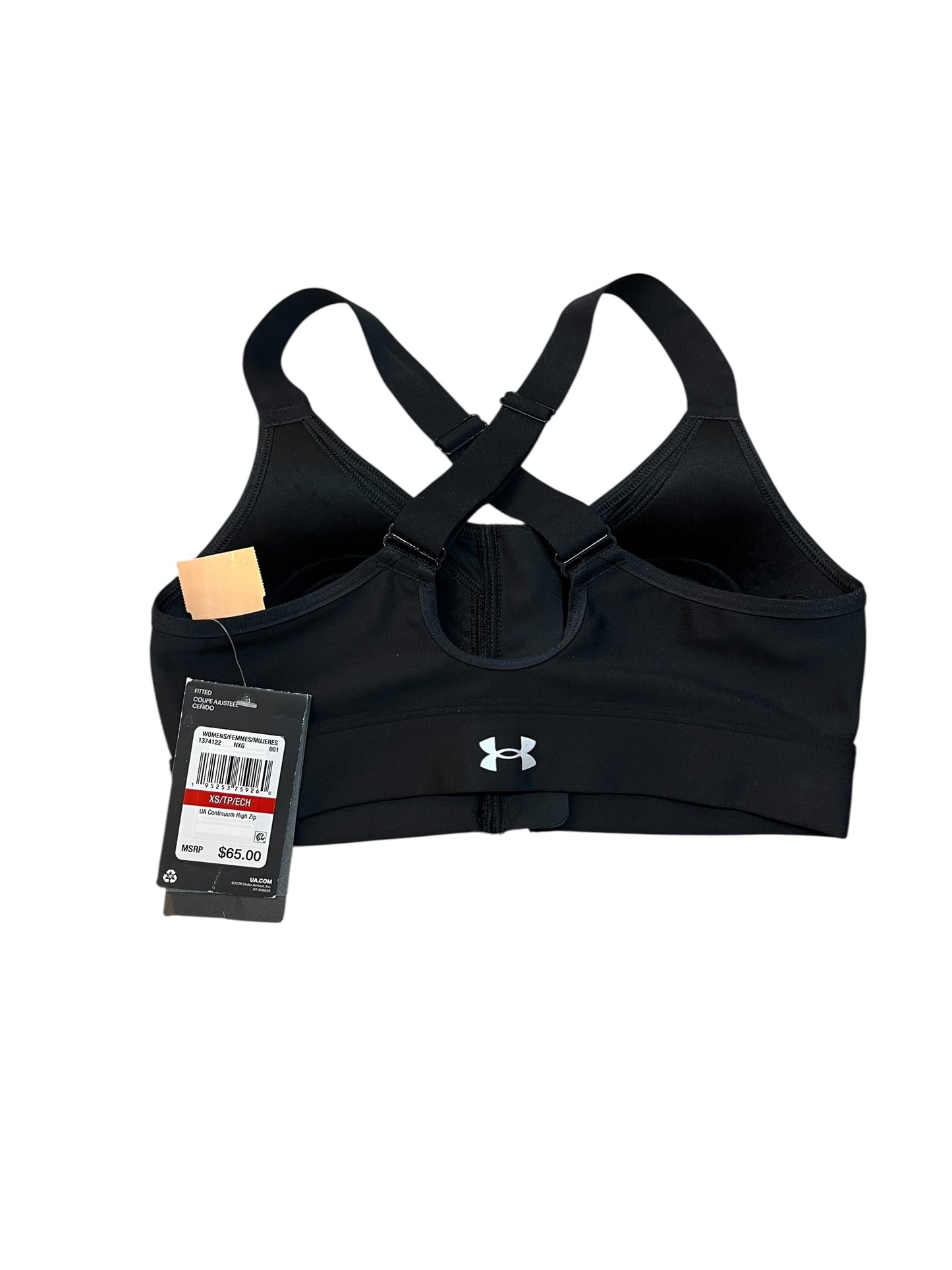 Athletic Bra By Under Armour In Black, Size:Xs