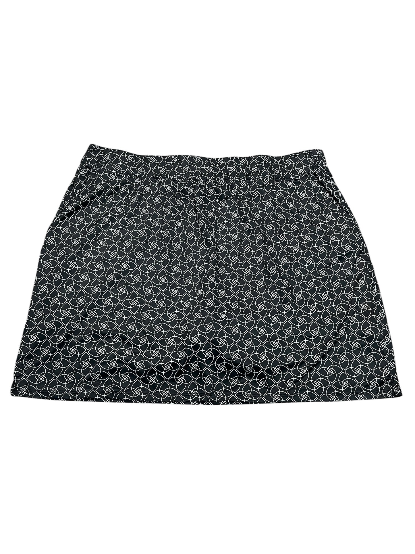 Athletic Skort By COURT HALEY In Black, Size:Xl