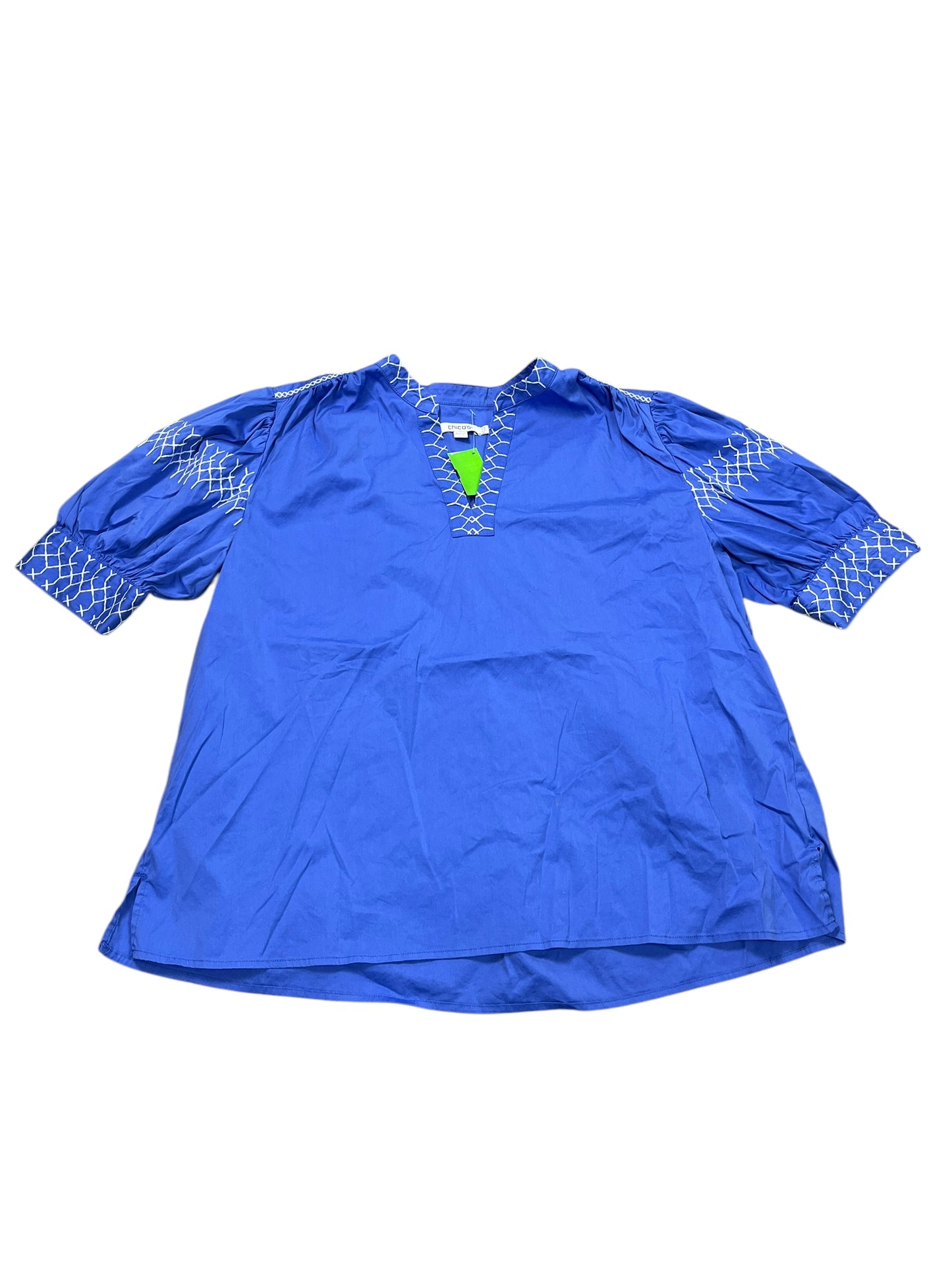 Top Ss By Chicos In Blue, Size:Xl