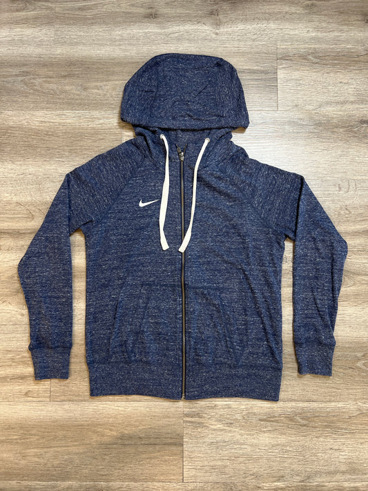 Athletic Top Long Sleeve Hoodie By Nike Apparel  Size: M