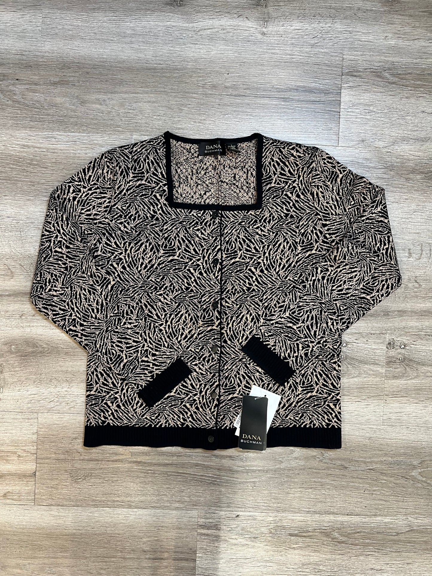 Sweater Cardigan By Dana Buchman Size: L