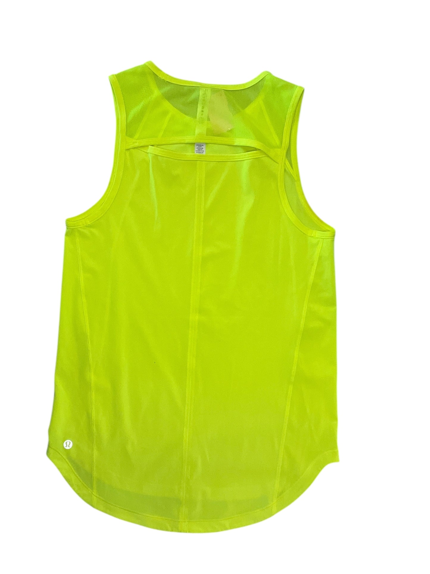 Athletic Tank Top By Lululemon In Yellow, Size:S