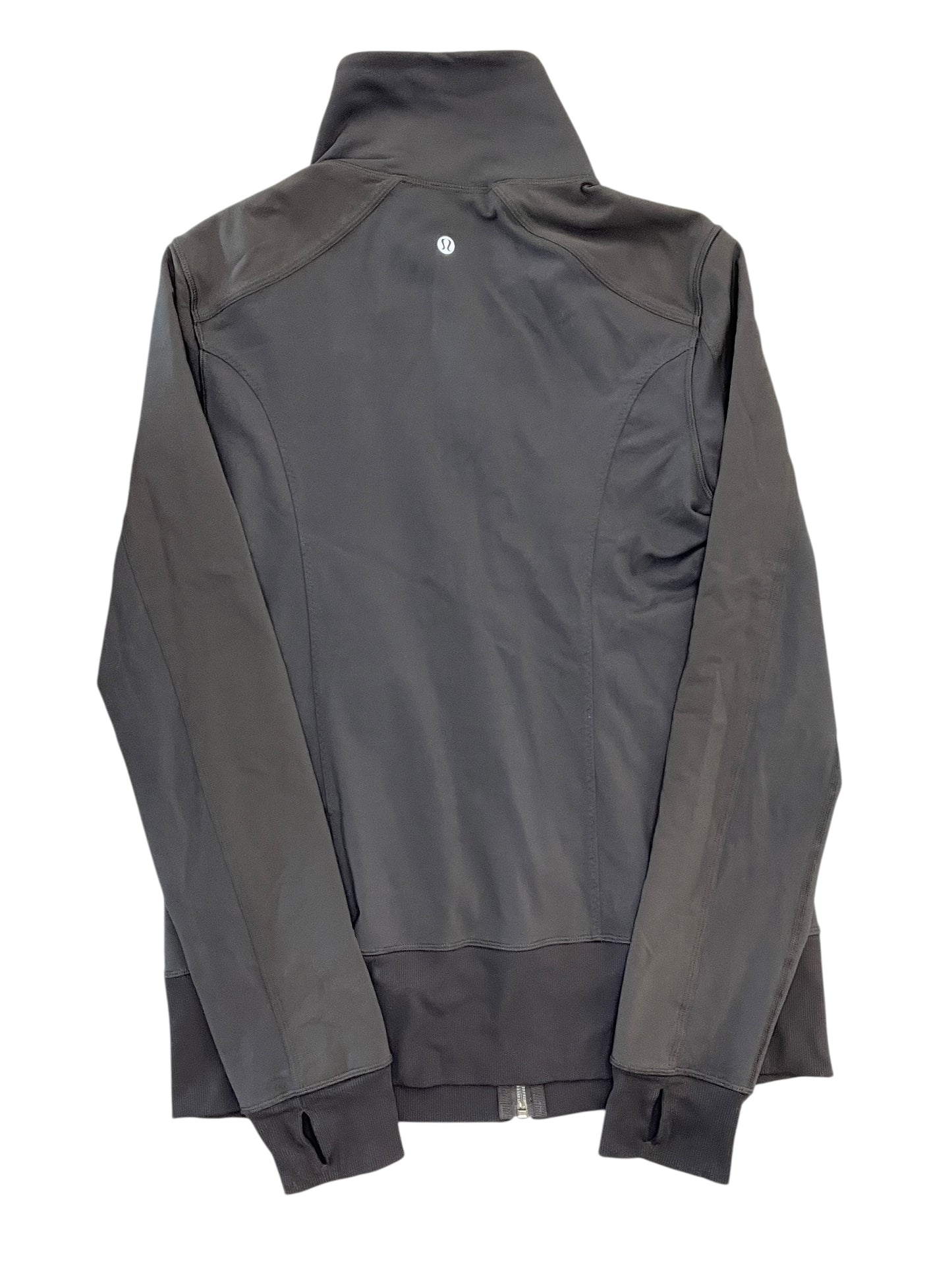 Athletic Jacket By Lululemon In Grey, Size:L