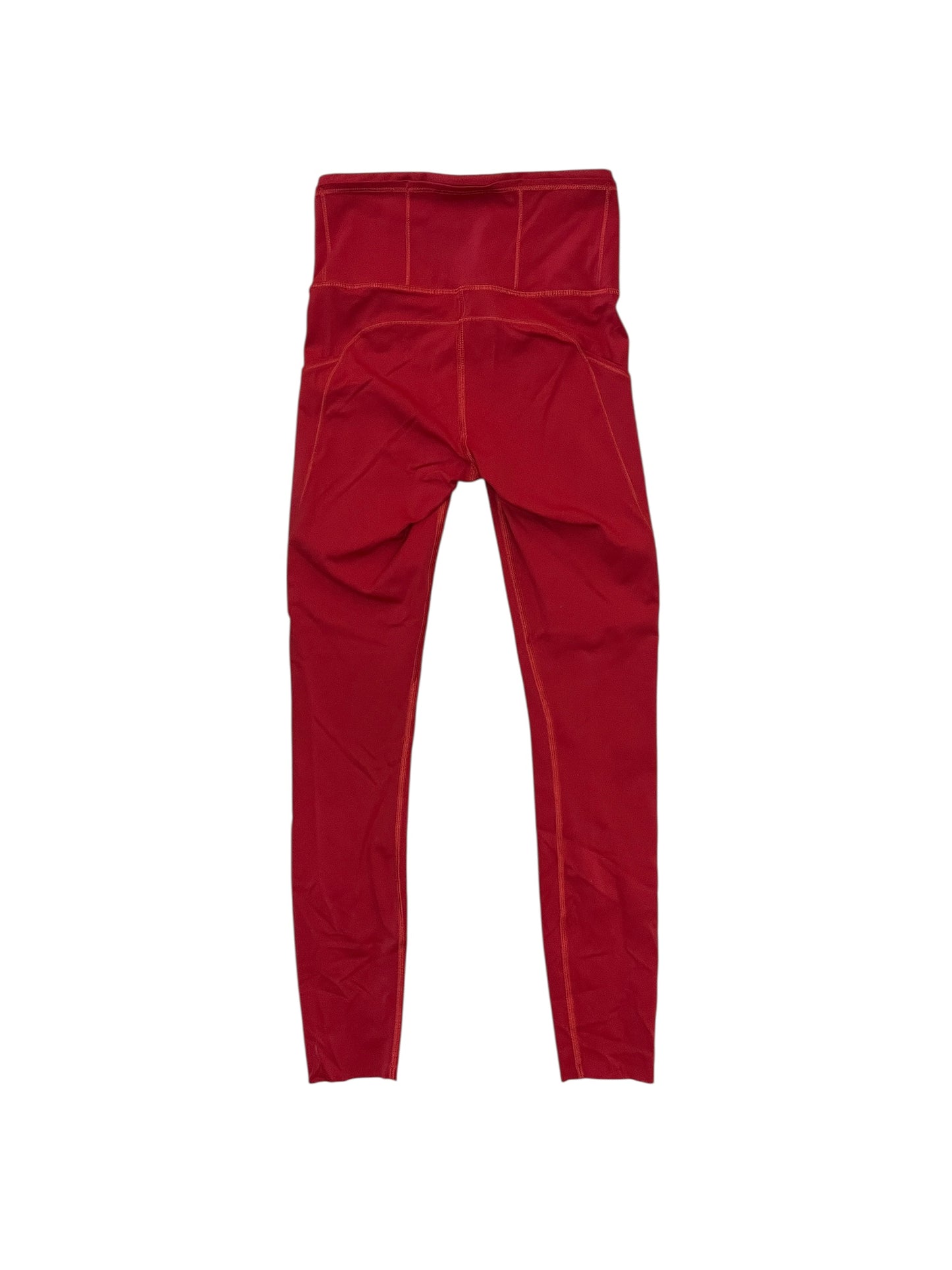 Athletic Leggings By Lululemon In Red, Size:Xs