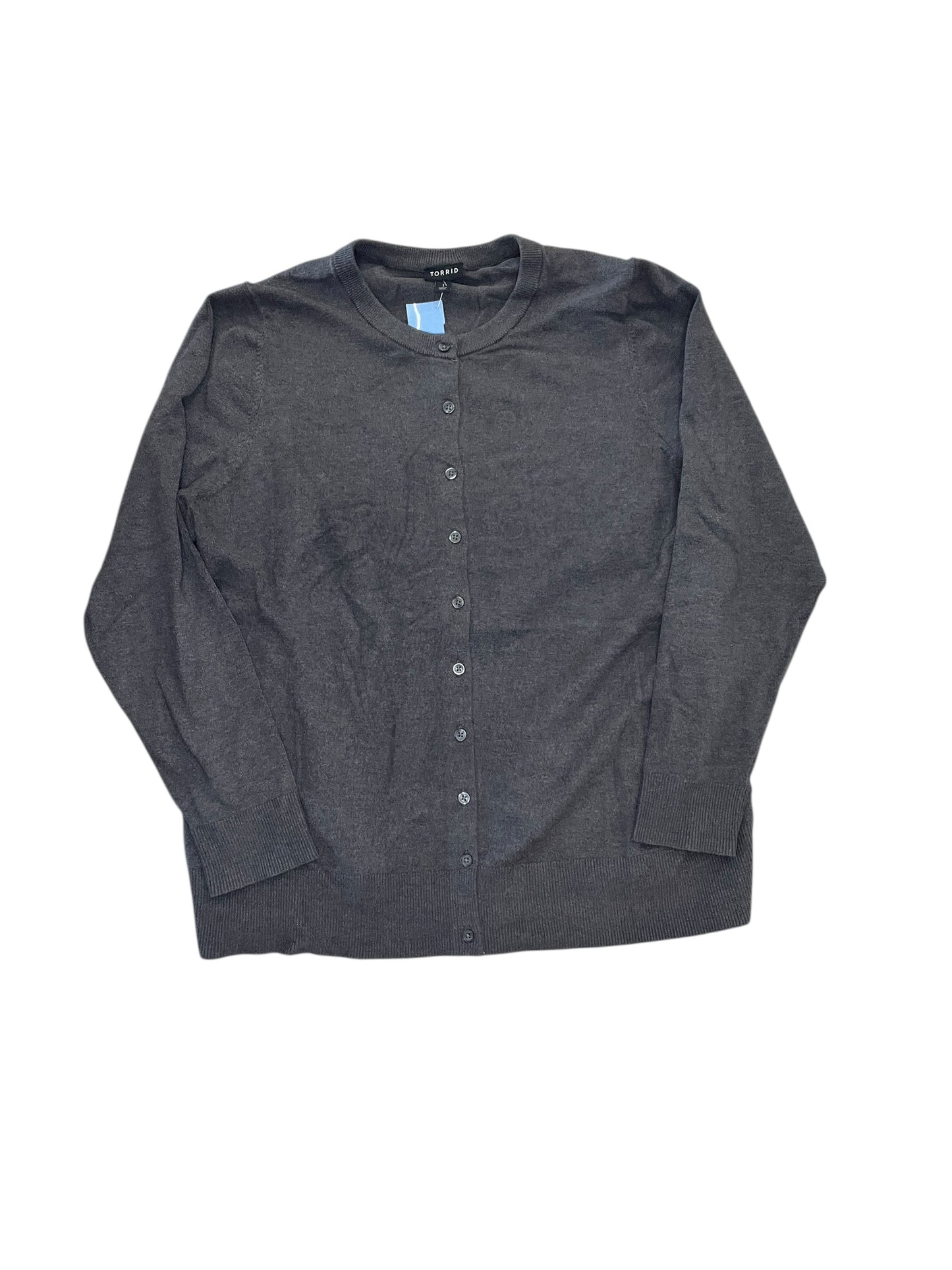 Cardigan By Torrid In Grey, Size:1X