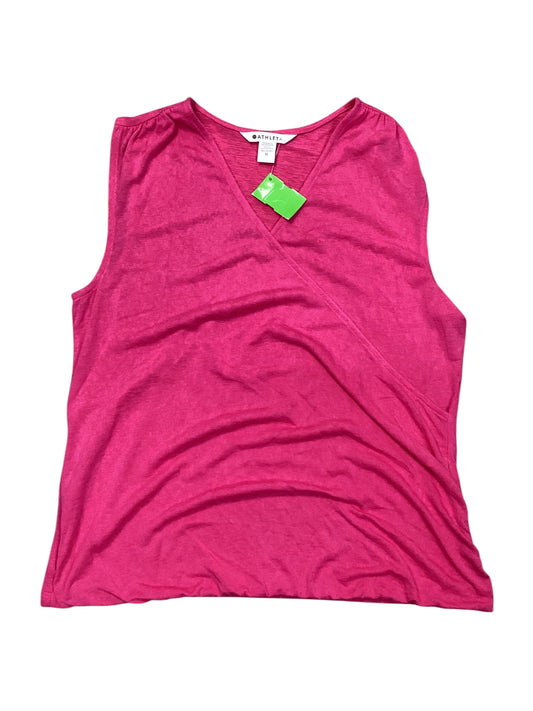 Top Sleeveless By Athleta In Pink, Size:M