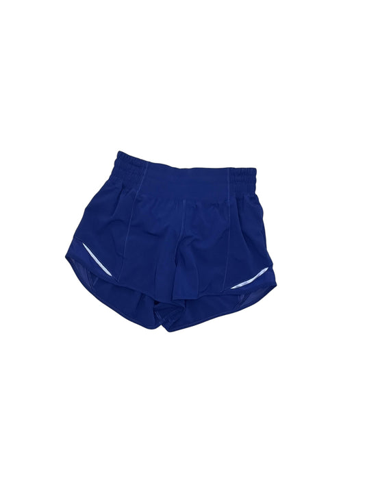 Athletic Shorts By Lululemon In Blue, Size:Xs