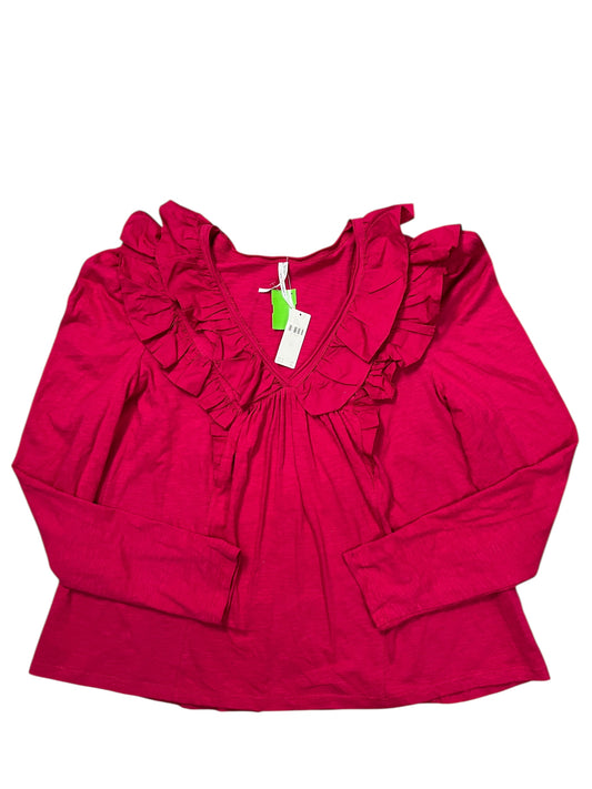 Top Ls By Anthropologie In Pink, Size:Xl