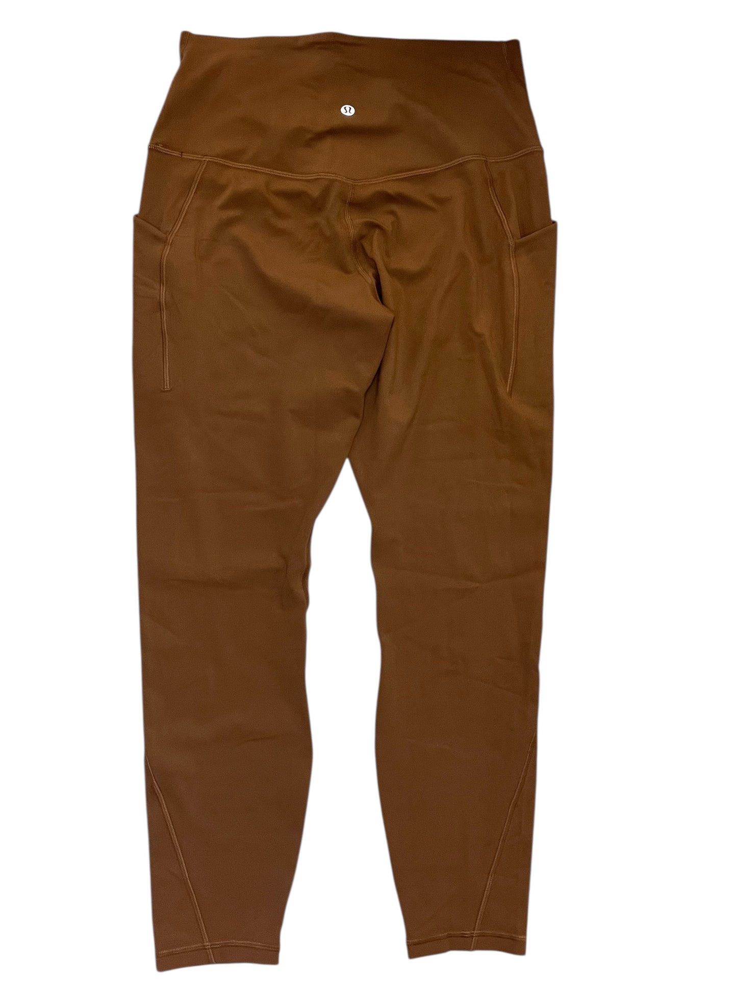 Athletic Leggings By Lululemon In Brown, Size:M