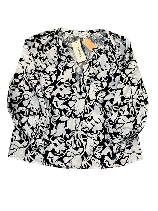 Top Ls By Evereve In Black & White, Size:M