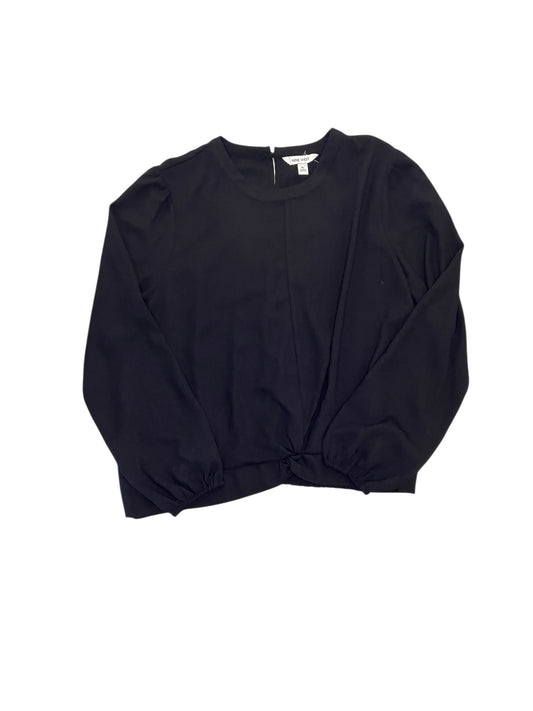 Blouse Ls By Nine West In Black, Size:Xl