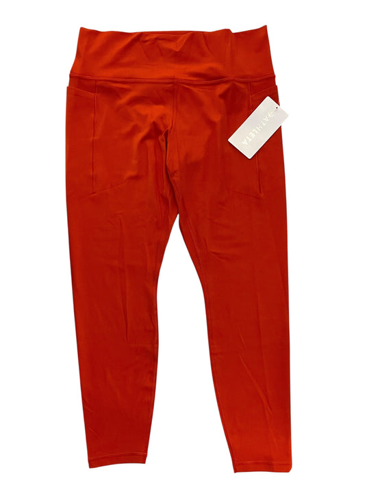 Athletic Leggings By Athleta In Orange, Size:Xl