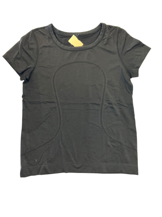 Athletic Top Ss By Lululemon In Black, Size:L