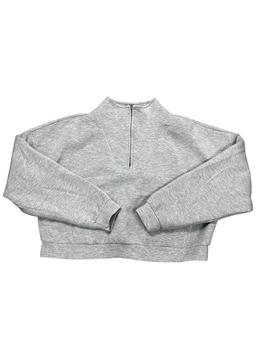 Athletic Sweatshirt Collar By Clothes Mentor In Grey, Size:L