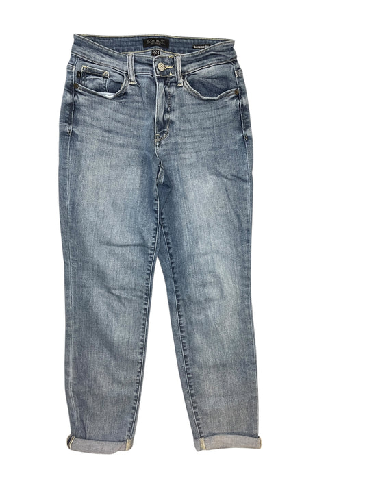 Jeans Boyfriend By Judy Blue In Blue Denim, Size:0P
