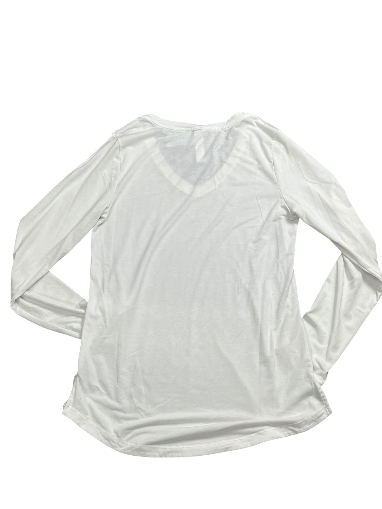 Athletic Top Ls Collar By Athleta In White, Size:Xs
