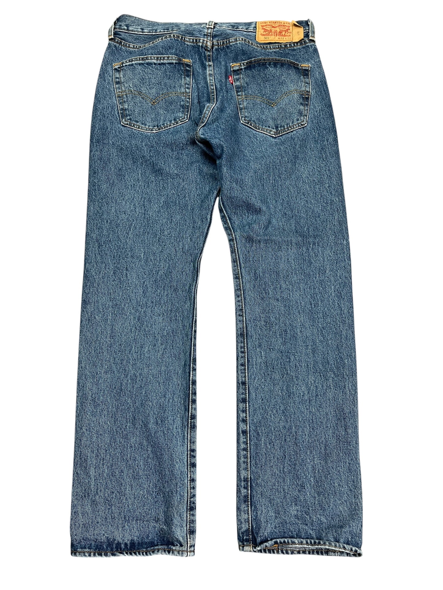 Jeans Straight By Levis In Blue Denim, Size:10