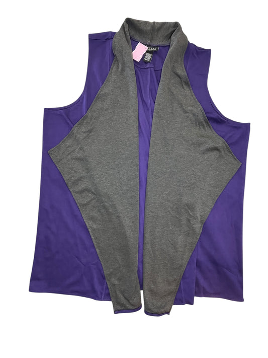 Vest Other By Jessica London In Purple, Size:3X