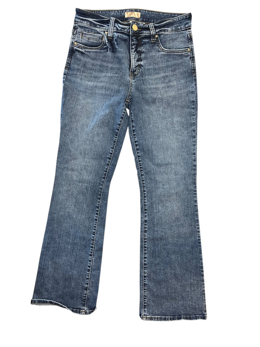 Jeans Flared By Kut In Blue Denim, Size:M