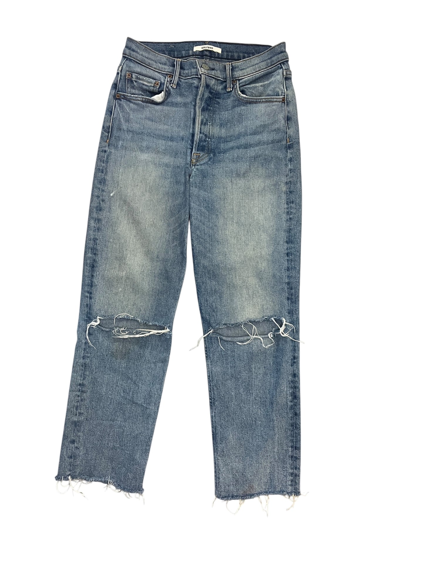 Jeans Straight By Clothes Mentor In Blue Denim, Size:2