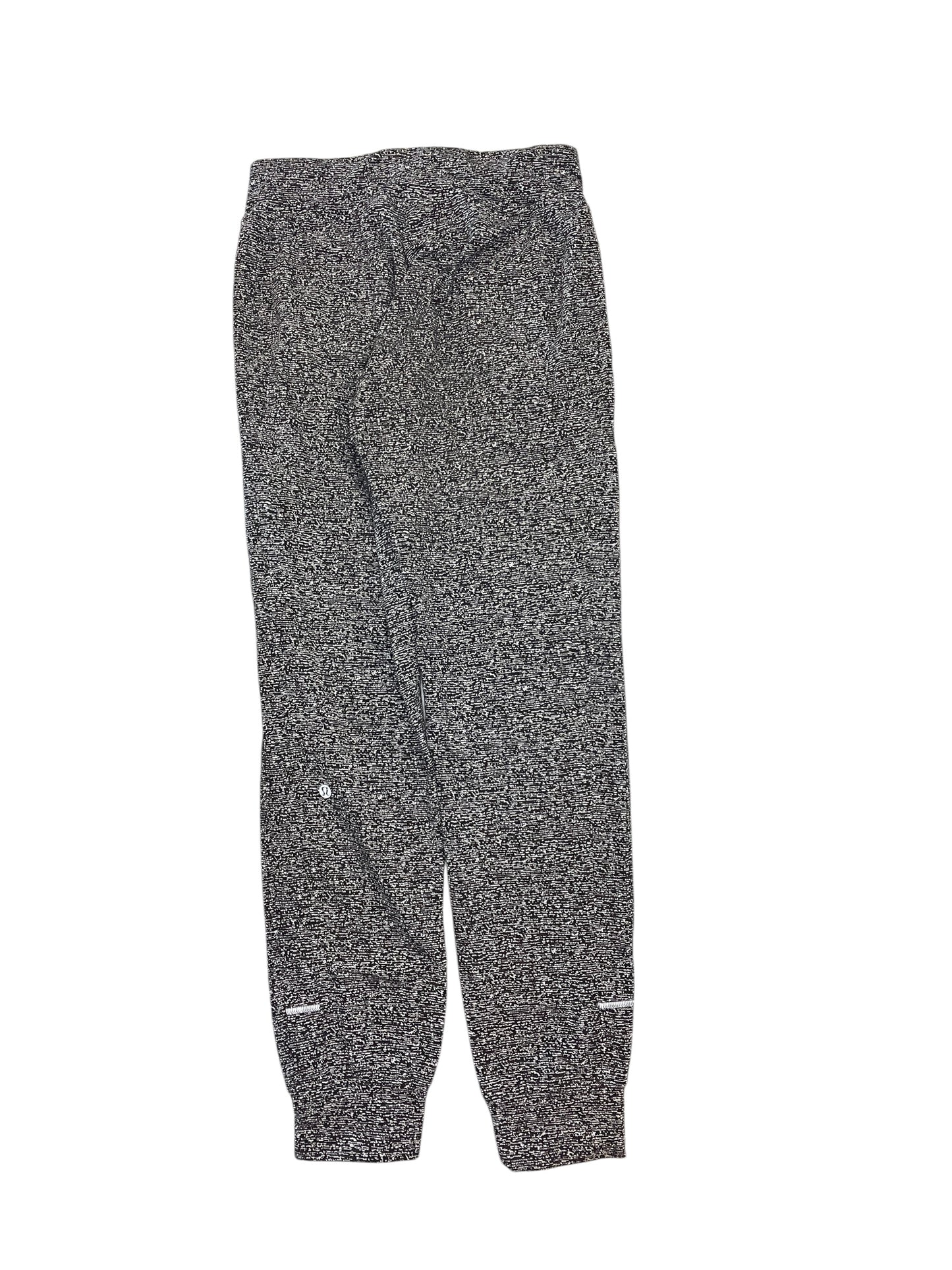 Athletic Pants By Lululemon In Black & White, Size:S