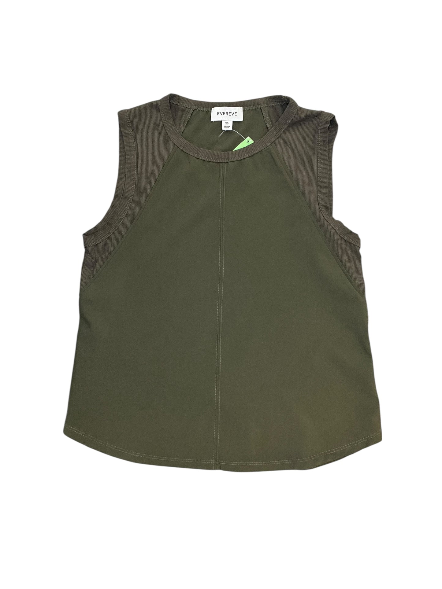 Top Sleeveless By Evereve In Green, Size:Xs