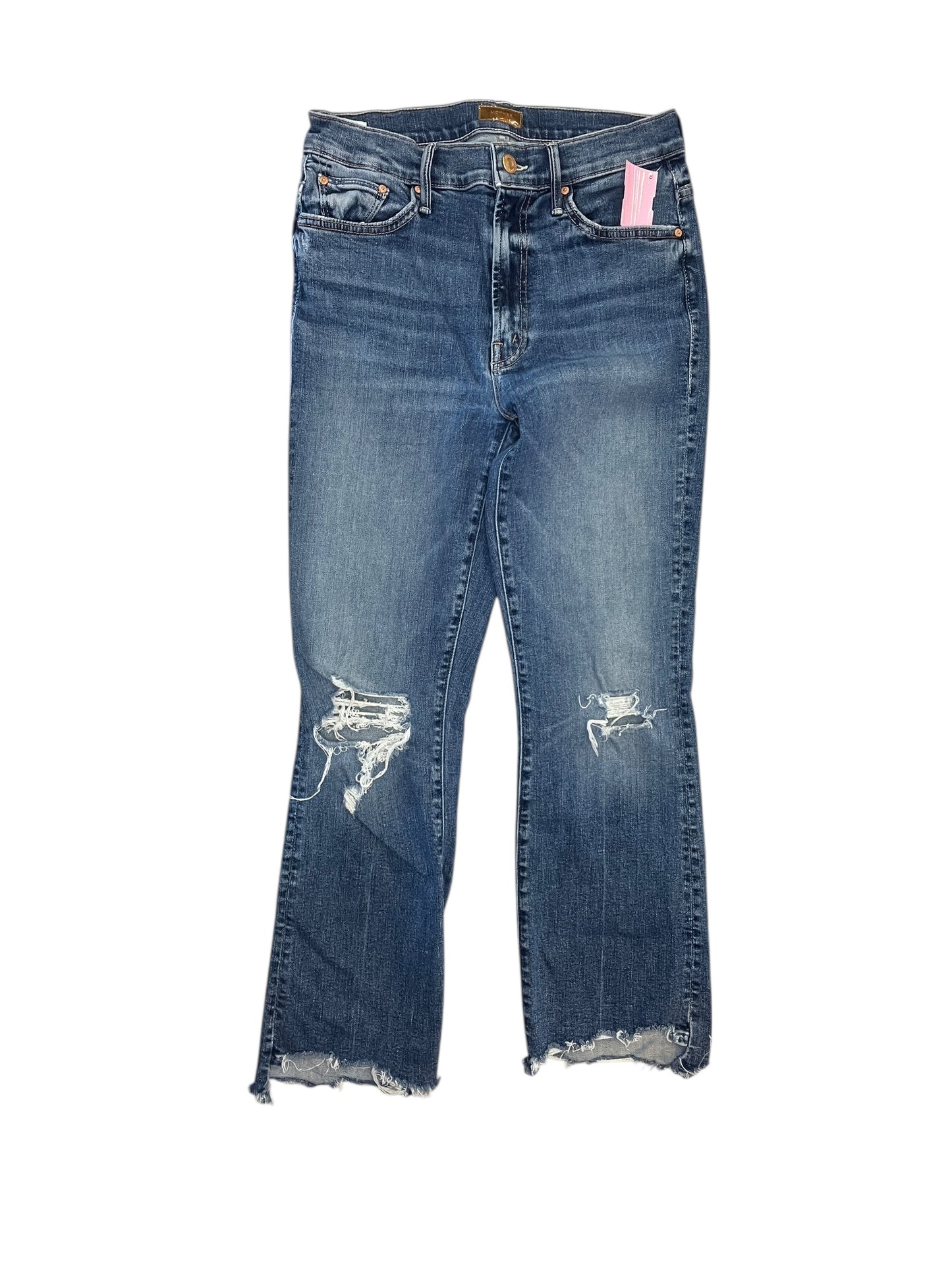 Jeans Cropped By Mother In Blue Denim, Size:4