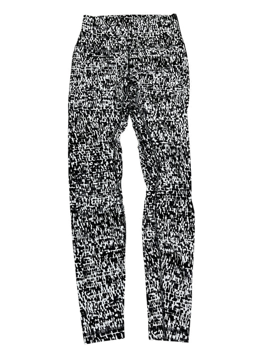 Athletic Leggings By Lululemon In Black & Grey, Size:S