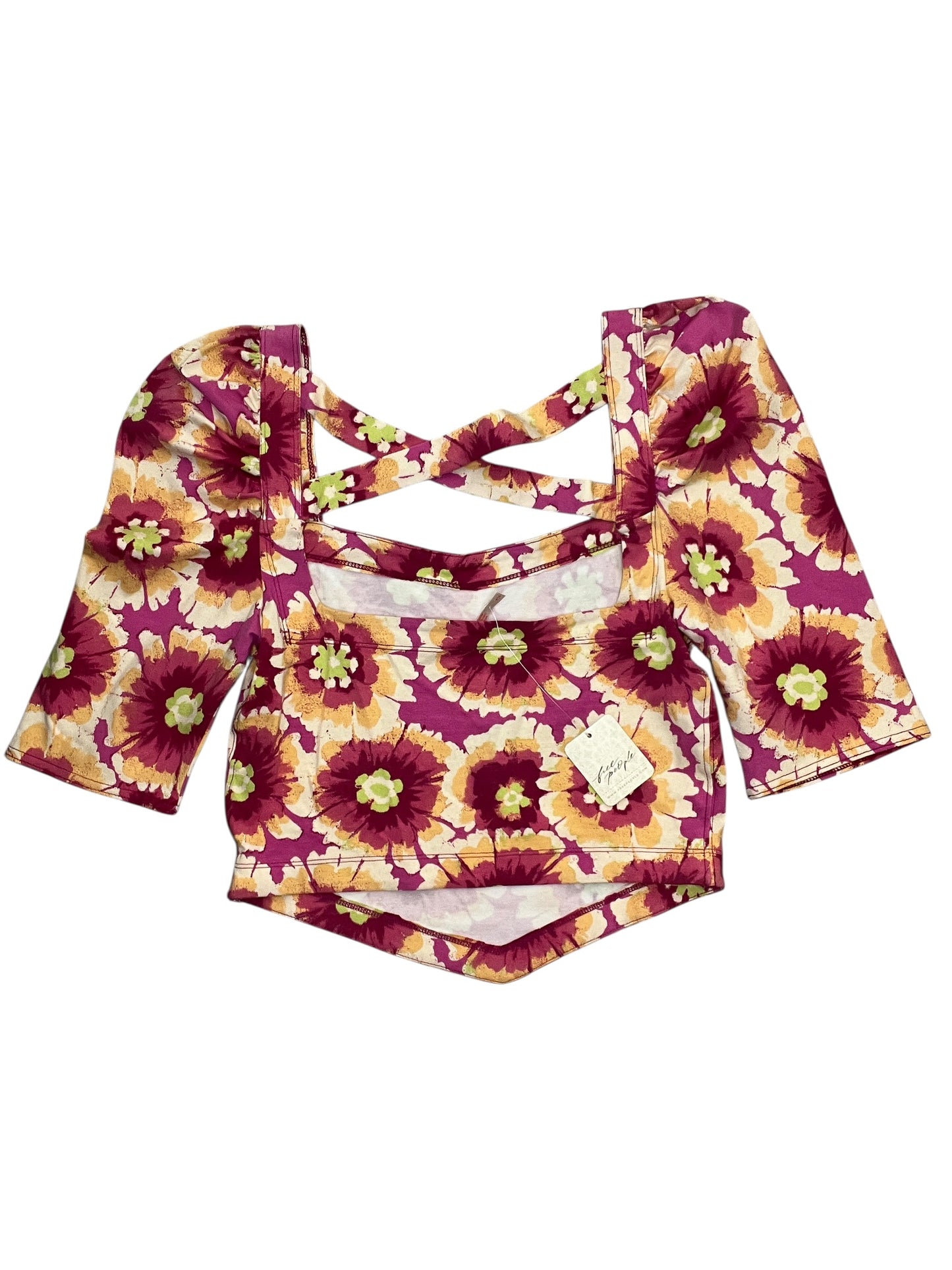 Top Ss By Free People In Floral Print, Size:S