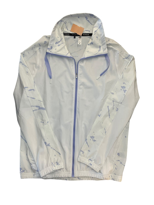 Athletic Jacket By Adidas In White, Size:M