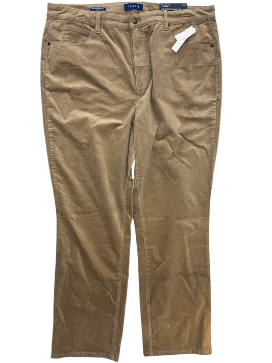 Pants Corduroy By Talbots In Brown, Size:1X