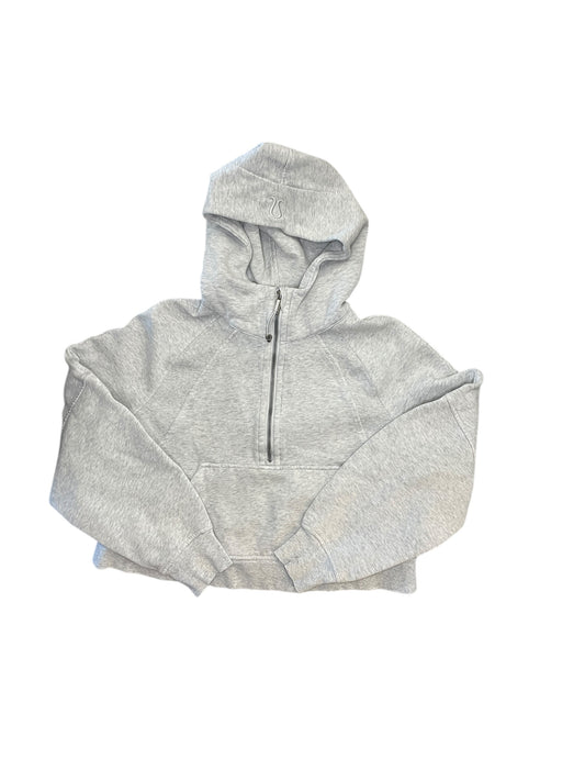 Athletic Jacket By Lululemon In Grey, Size:Xs
