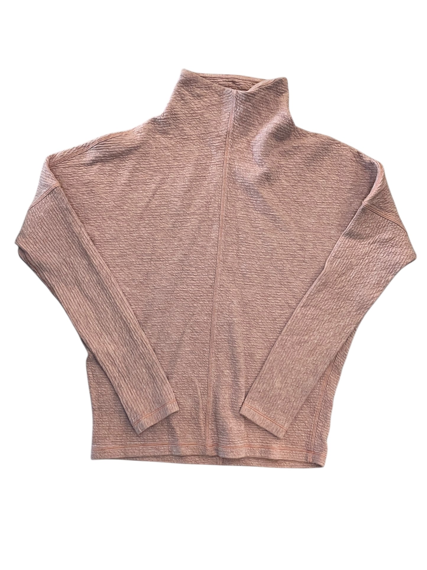 Athletic Top Ls Collar By Lululemon In Pink, Size:S