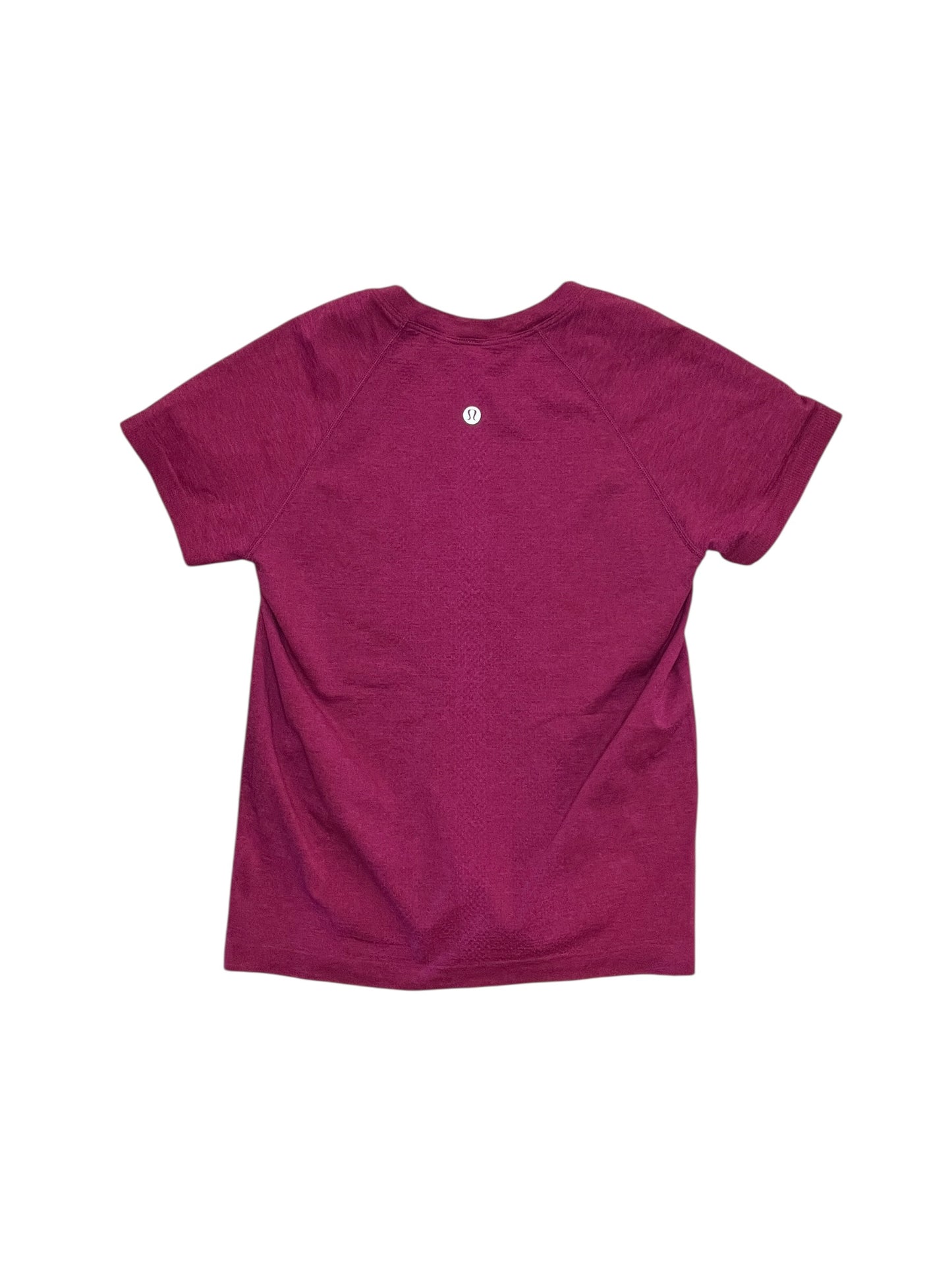 Athletic Top Ss By Lululemon In Pink, Size:S